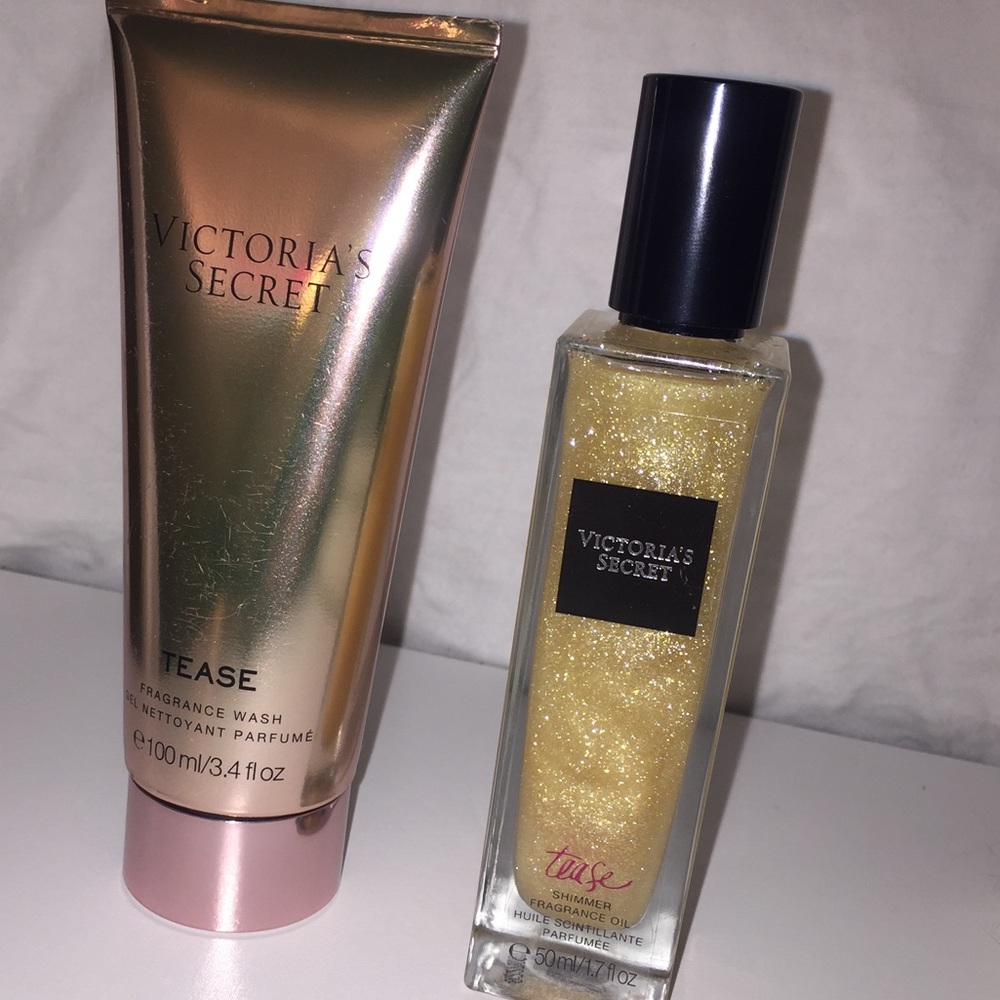 Victorias secret tease shimmer fragrance and wash